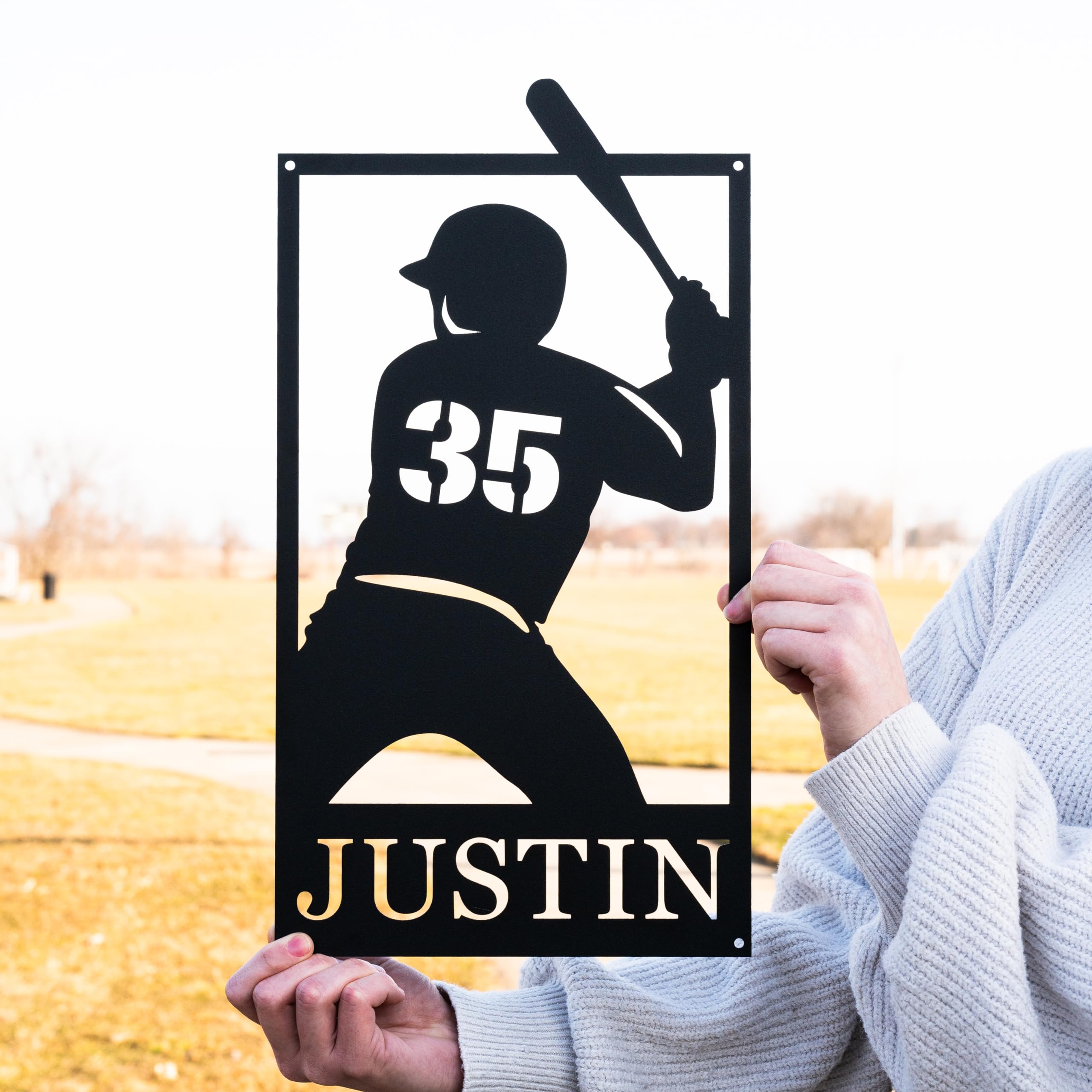 Custom baseball softball name sign product image