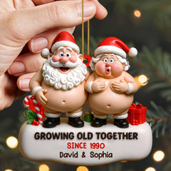 Custom Christmas Ornament for Husband Wife display