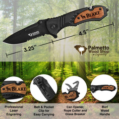 Pocket knife for men suitable for camping and hunting
