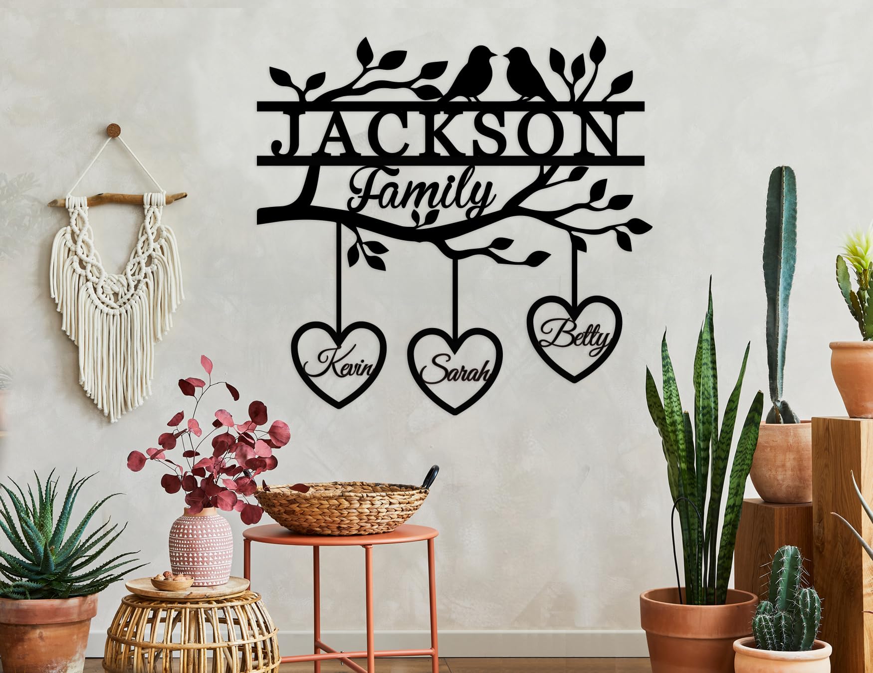 Family tree wall decor sizes 12 to 48 inches