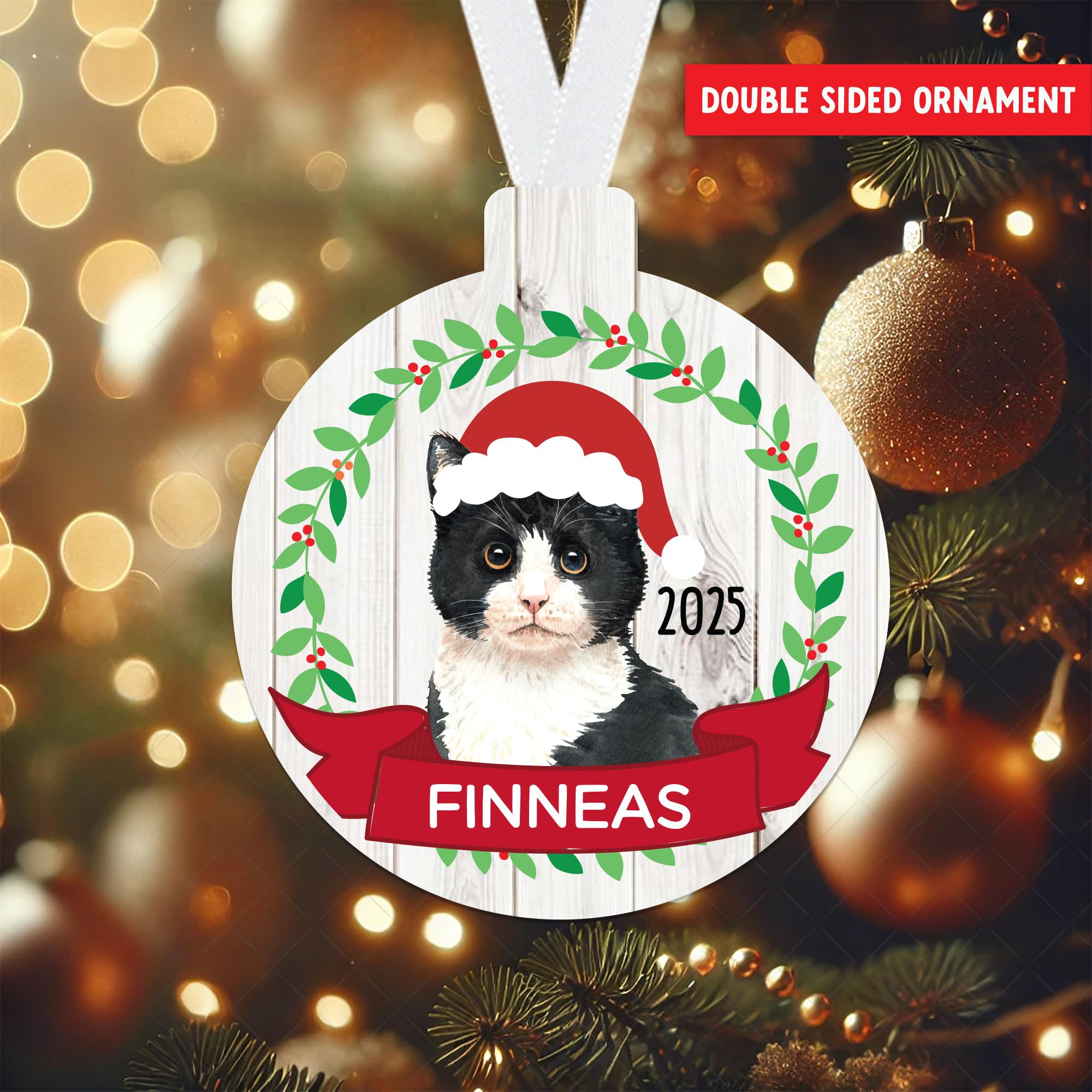 Custom feline from Tickle Bellies ornament display