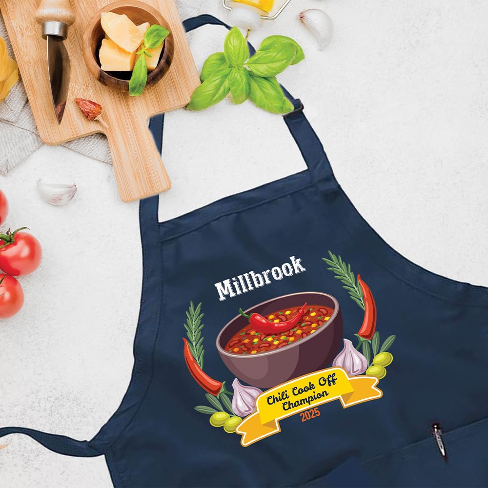 Custom hot pepper cooking contest apron name