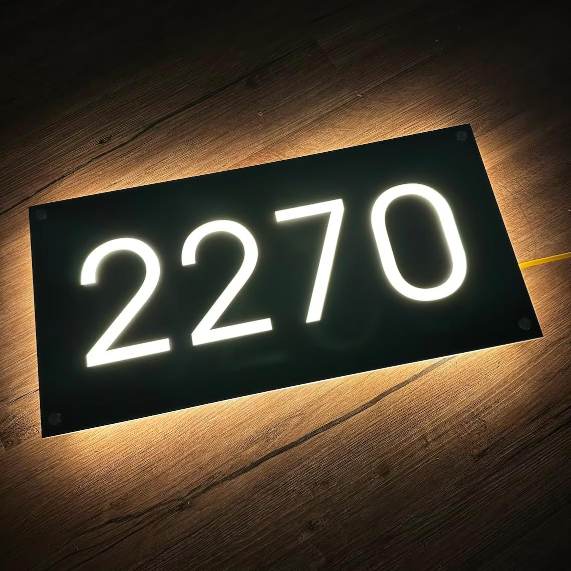 Custom LED House Numbers address plaque