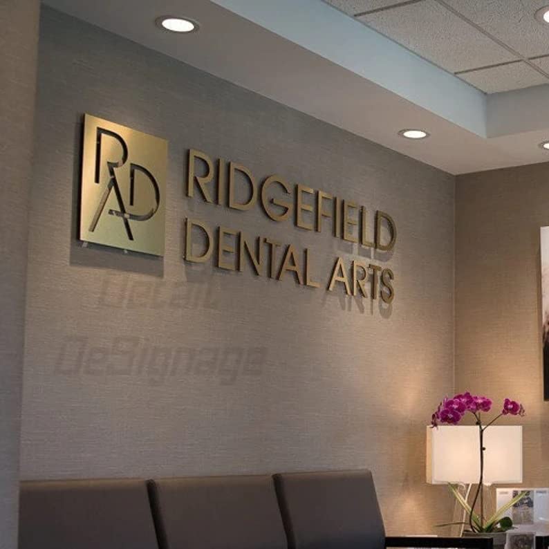 Reception sign with or without light customization