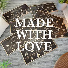 Customizable love story sign with names dates