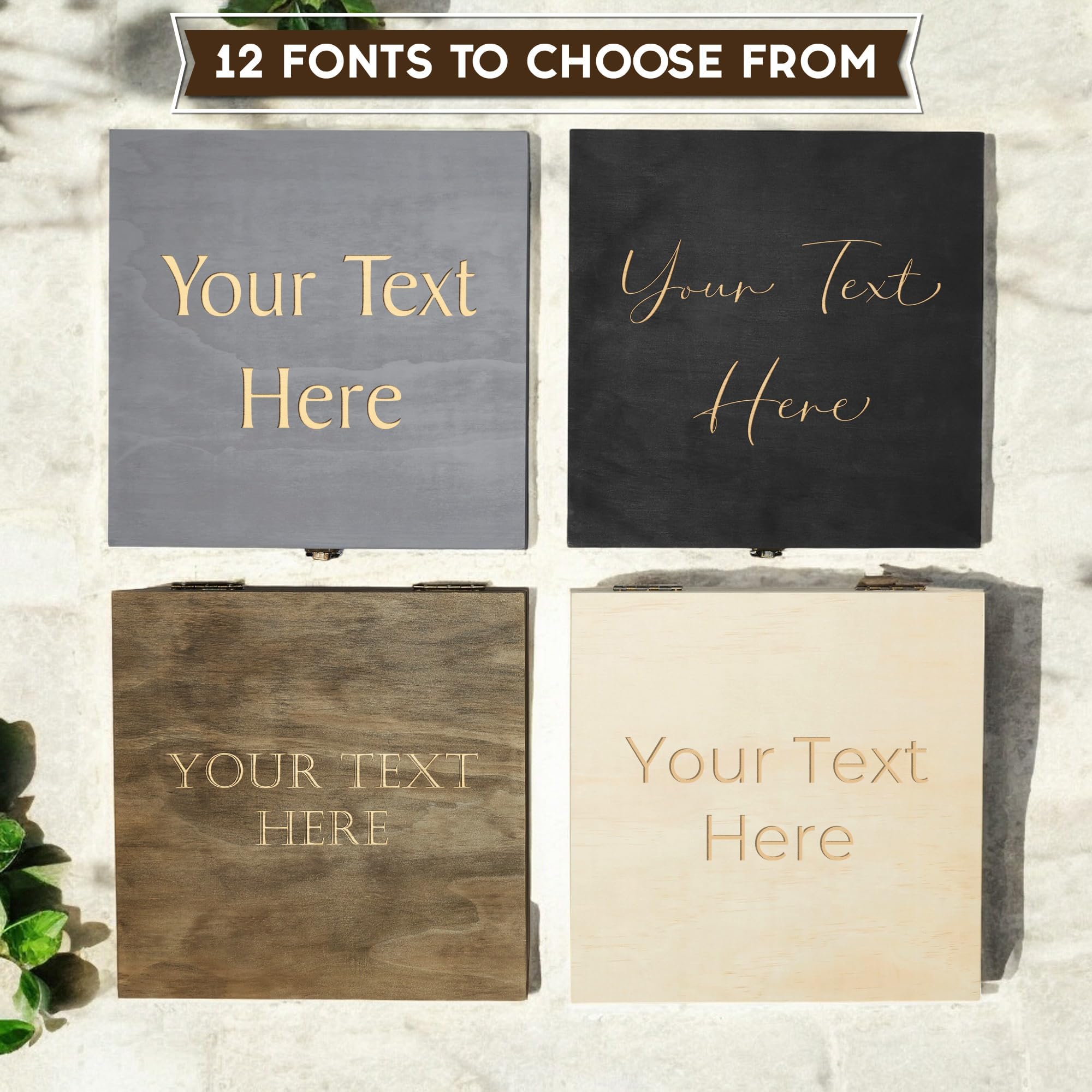 Keepsake box for photos and jewelry with rustic charm