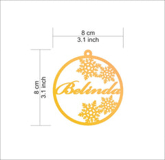 Custom name baubles for Christmas gifts