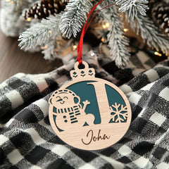 Custom name ornament for Christmas tree