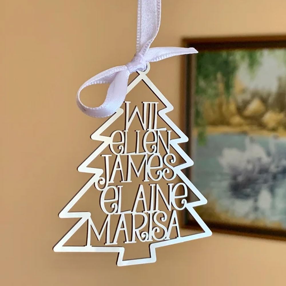 Custom name ornaments 2024 for Christmas tree