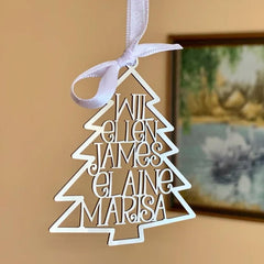 Custom name ornaments 2024 for Christmas tree