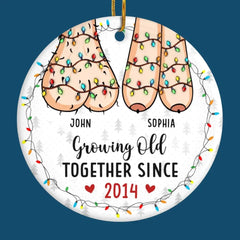 Gag gift ornament designed for couples