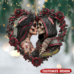 Custom names and year personalization ornament