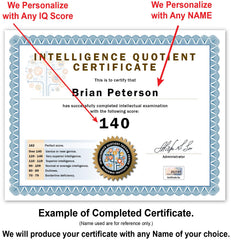 Custom novelty diploma gift 8.5 x 11 inches