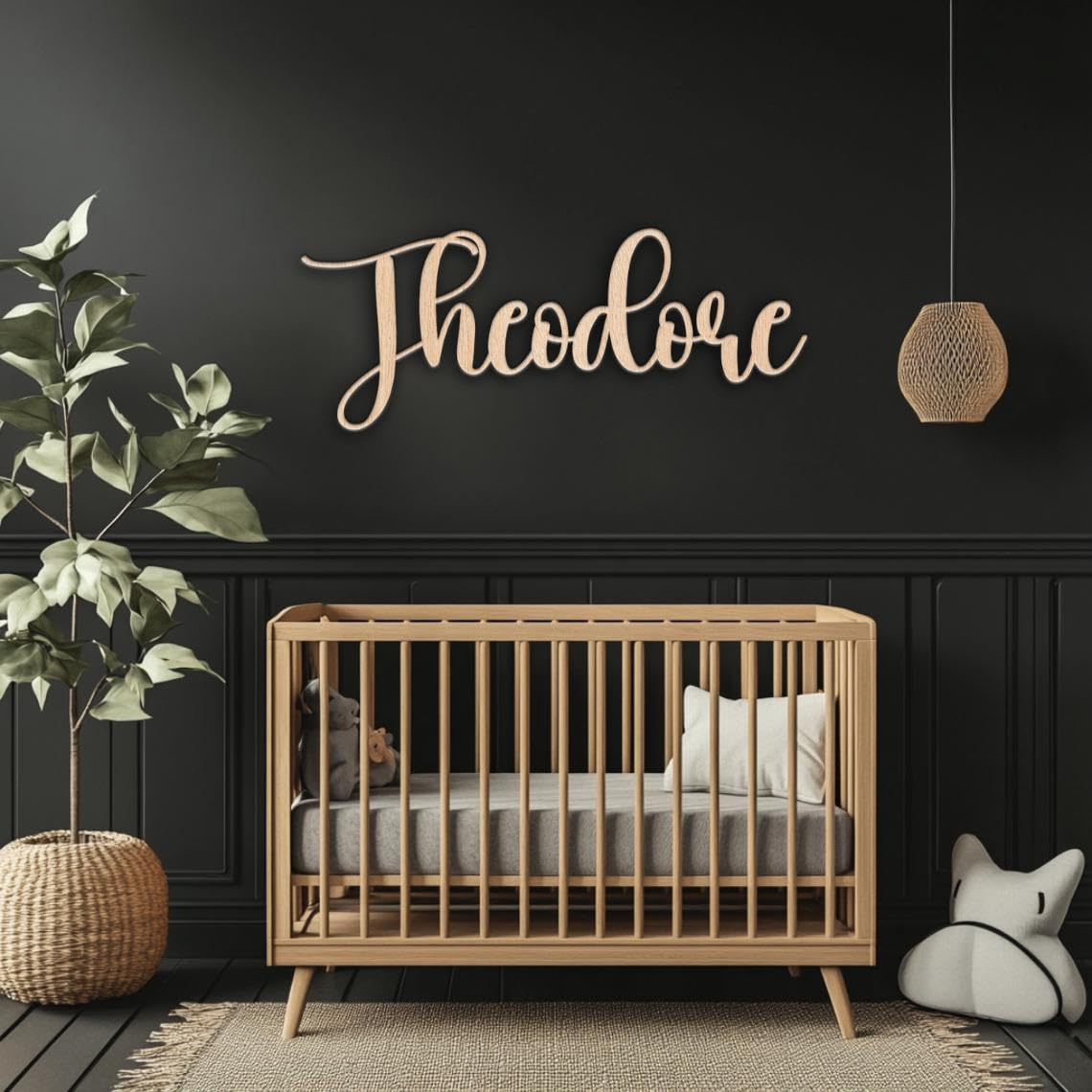 Custom nursery name sign 15 inch size image