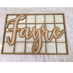 Custom nursery name sign 18 inch size image