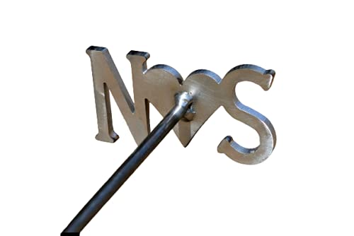 Custom Order Heart and Initial Branding Iron heart between two initials