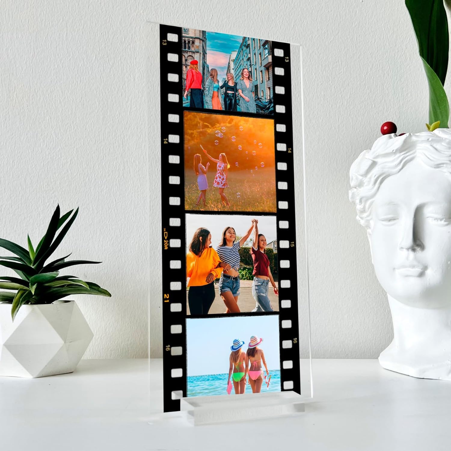Memory film photo plaque with UV printed acrylic surface