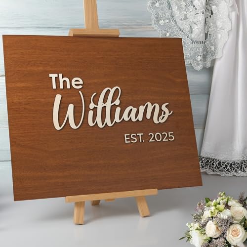 Custom rustic wedding decor engraving option