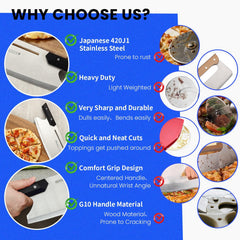 Custom velvet protective cover for pizza cutter