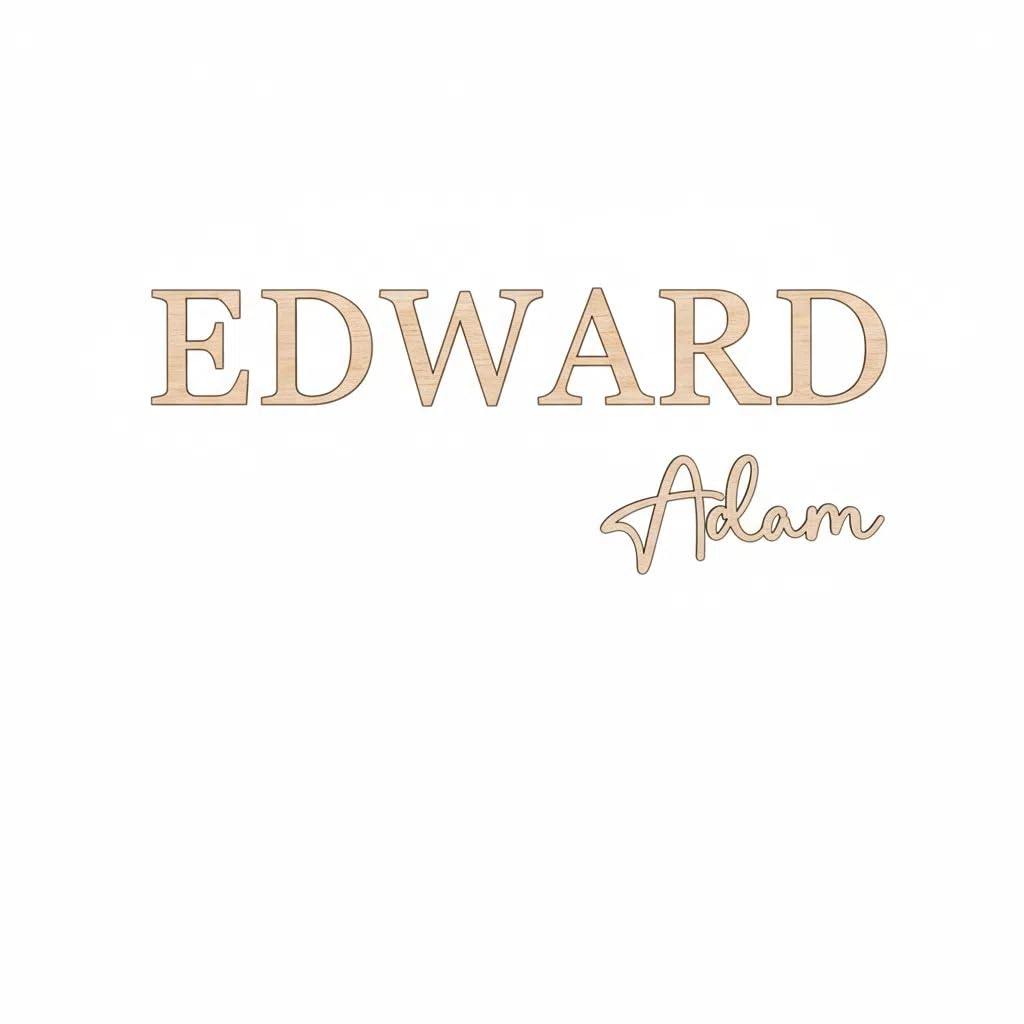 Custom Wood Name Sign for nursery decor and family spaces