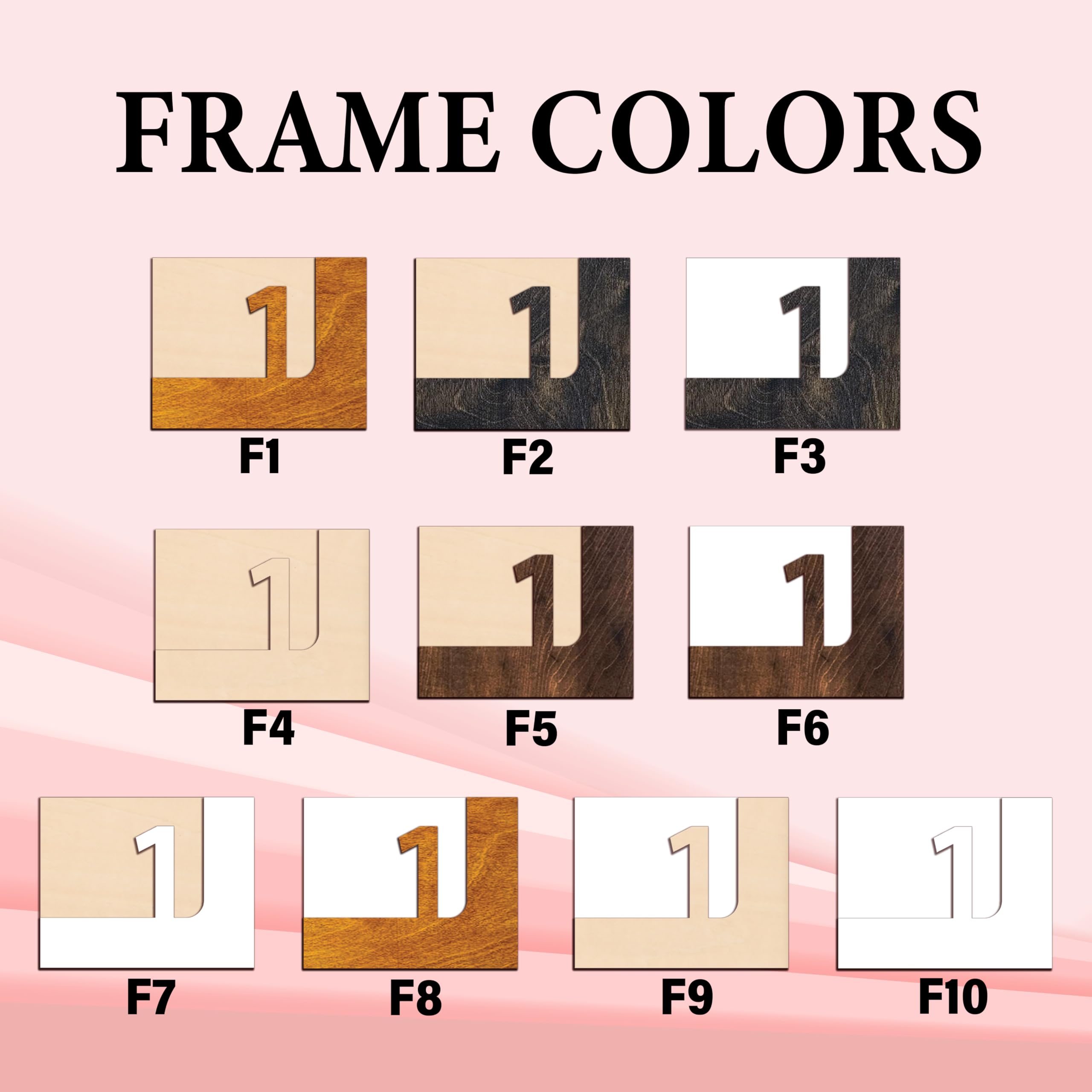 Frame with 11x19 dimensions and stand