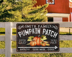 Bottom line customization shown on the sign