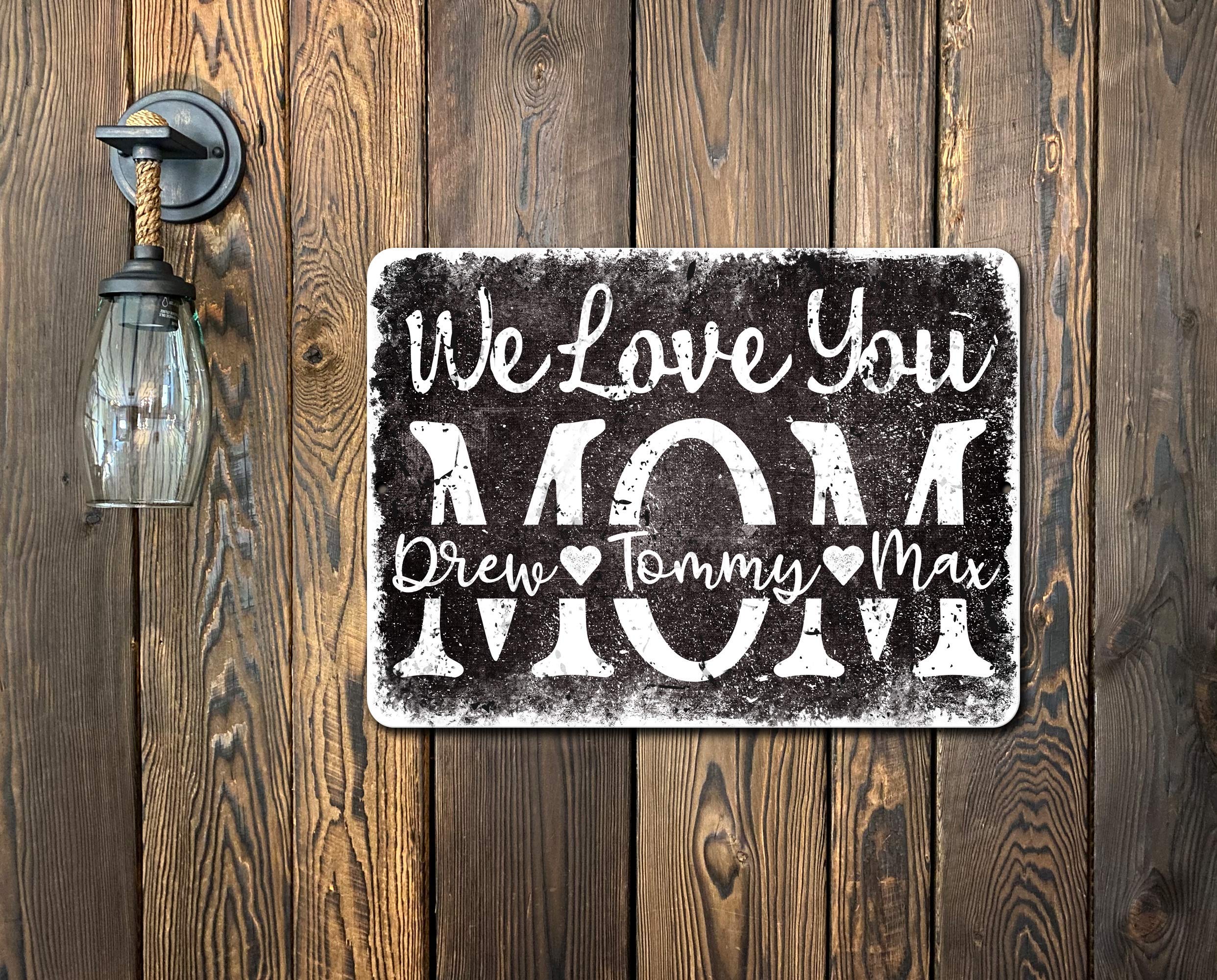 durable decorative family keepsake metal sign