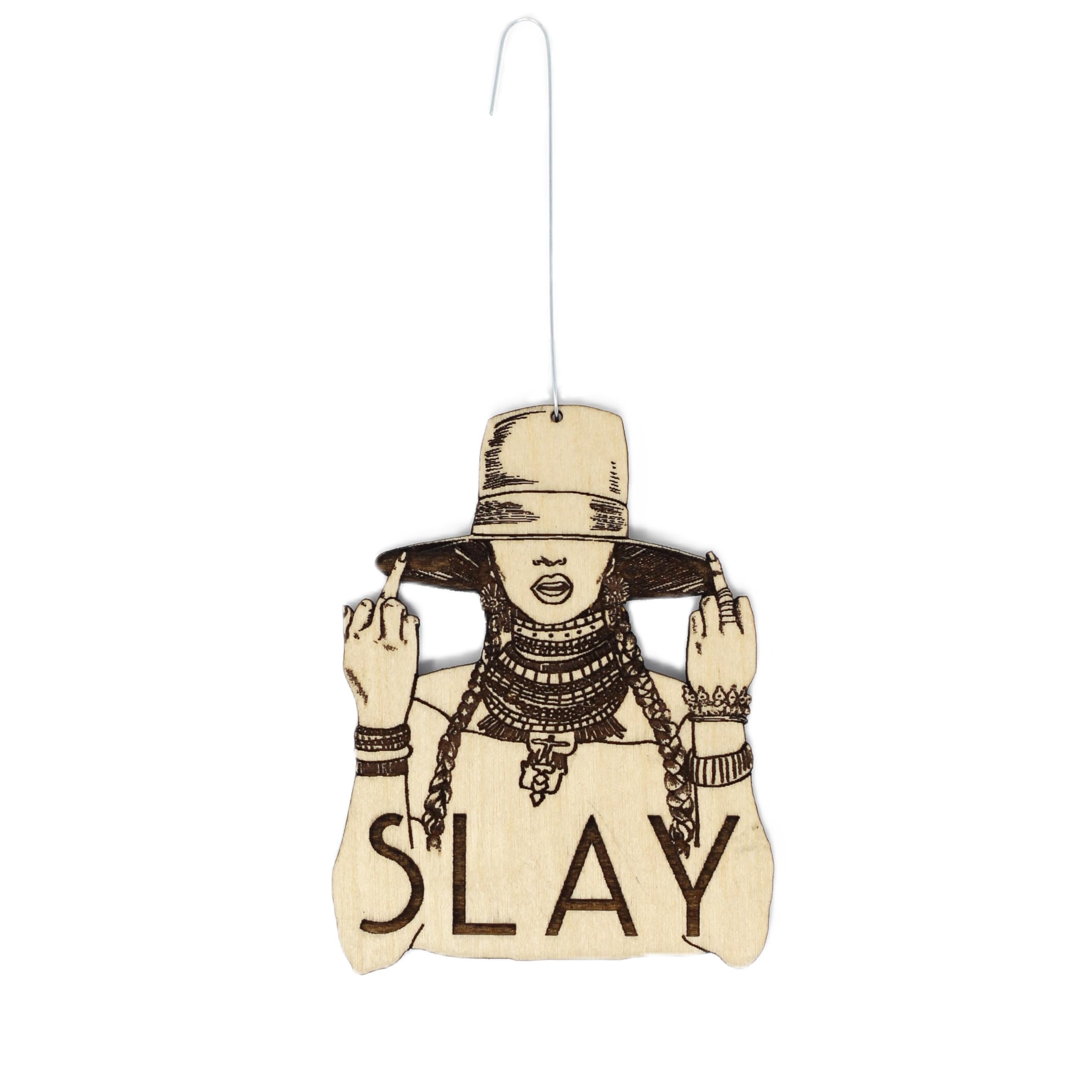 Compact 3x2.5 inch birch wood ornament for gifting
