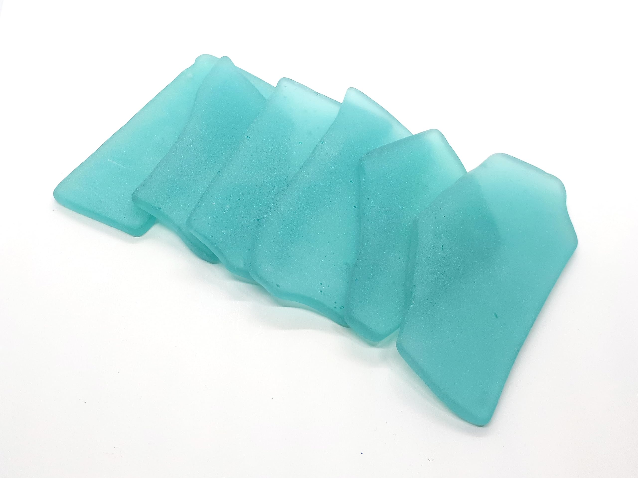 Blank customizable sea glass place cards teal pack of 20