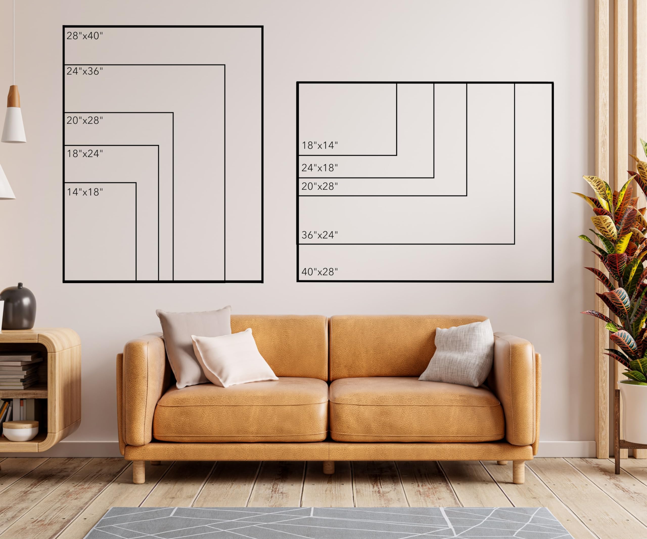 Durable acrylic wall calendar for home office