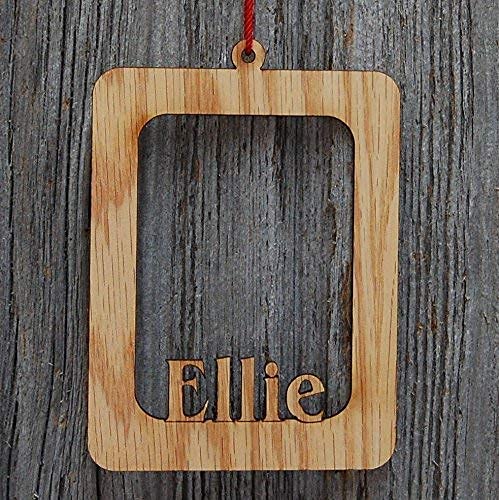 Frame color customization option for Personalized Name Picture Frame Ornament