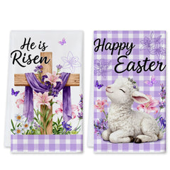 Brand cusugbaso Easter Kitchen Towels set of 2 18x26 inches