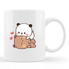 Cute Bubu and Dudu Panda Bear Cup mug design