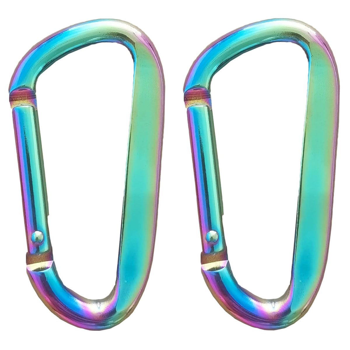 Cute Carabiner Clip 3in aluminum alloy in rose gold and pink color