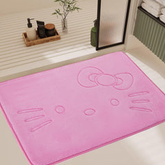 cute cartoon pink area rug design for bedroom