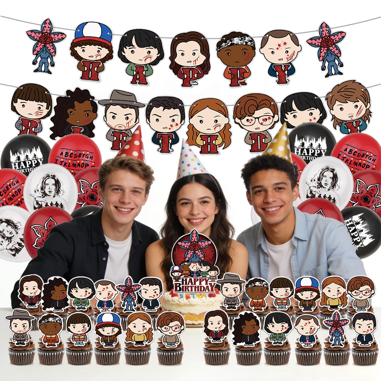 dessert toppers 2x2.3 inches tv series decorations