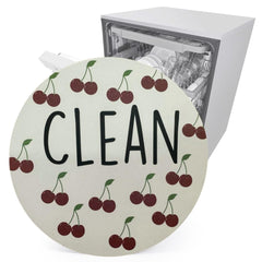 Cute cherry design dishwasher magnet with flip indicator