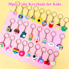 PVC keychain charms for bags and backpacks
