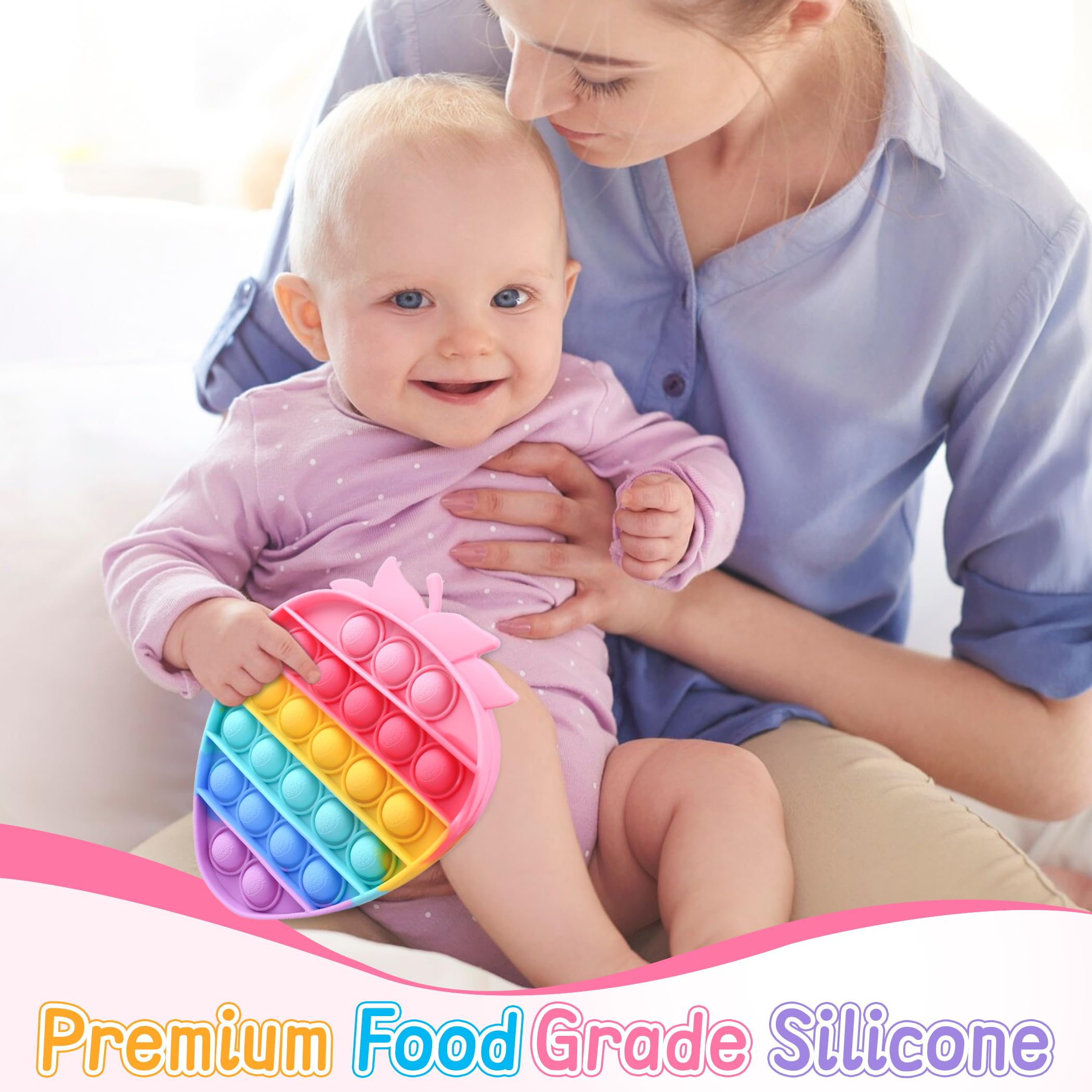 Cute Push Silicone Squeeze Toy for kids toddlers