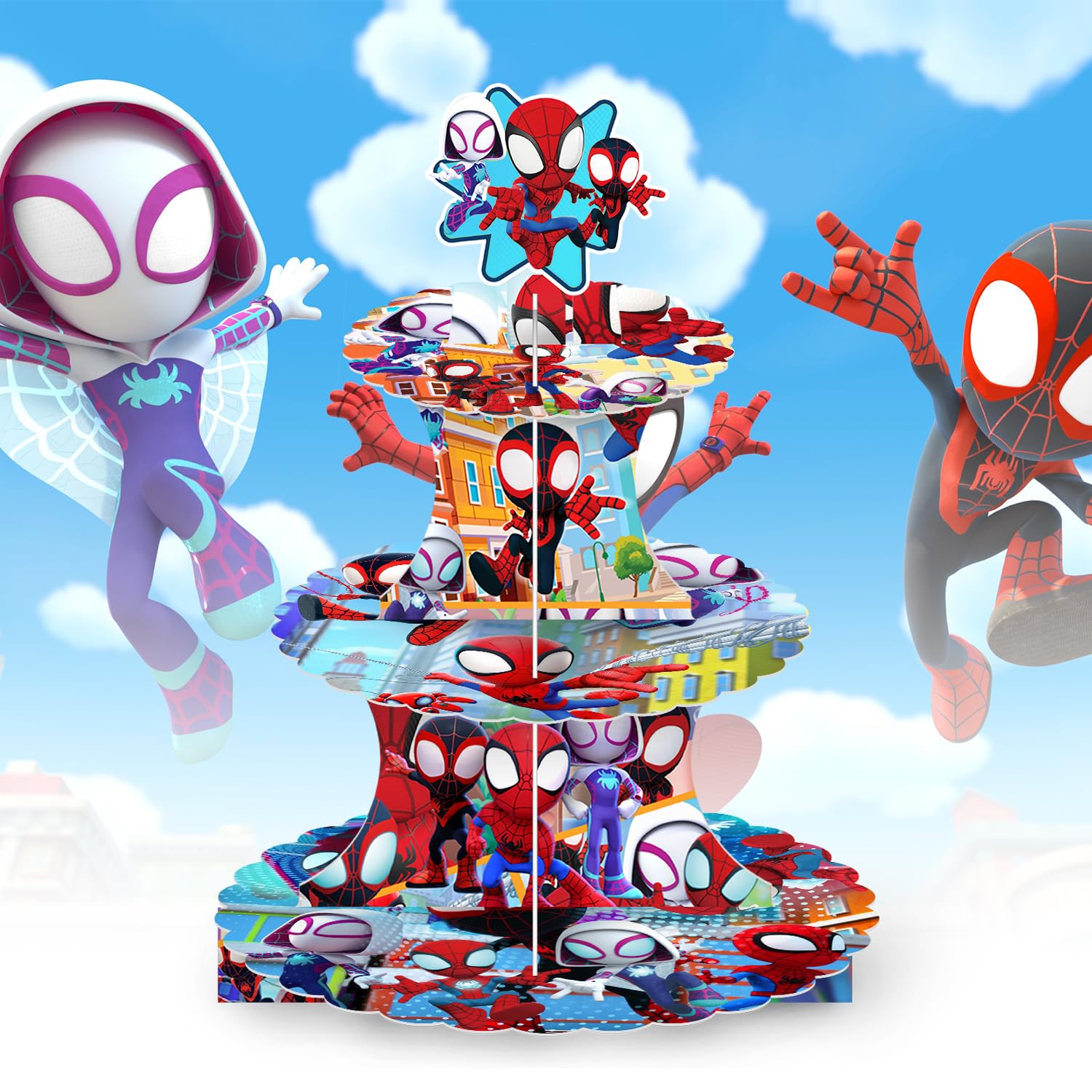 Eco-friendly and sturdy material with bright printing on stand