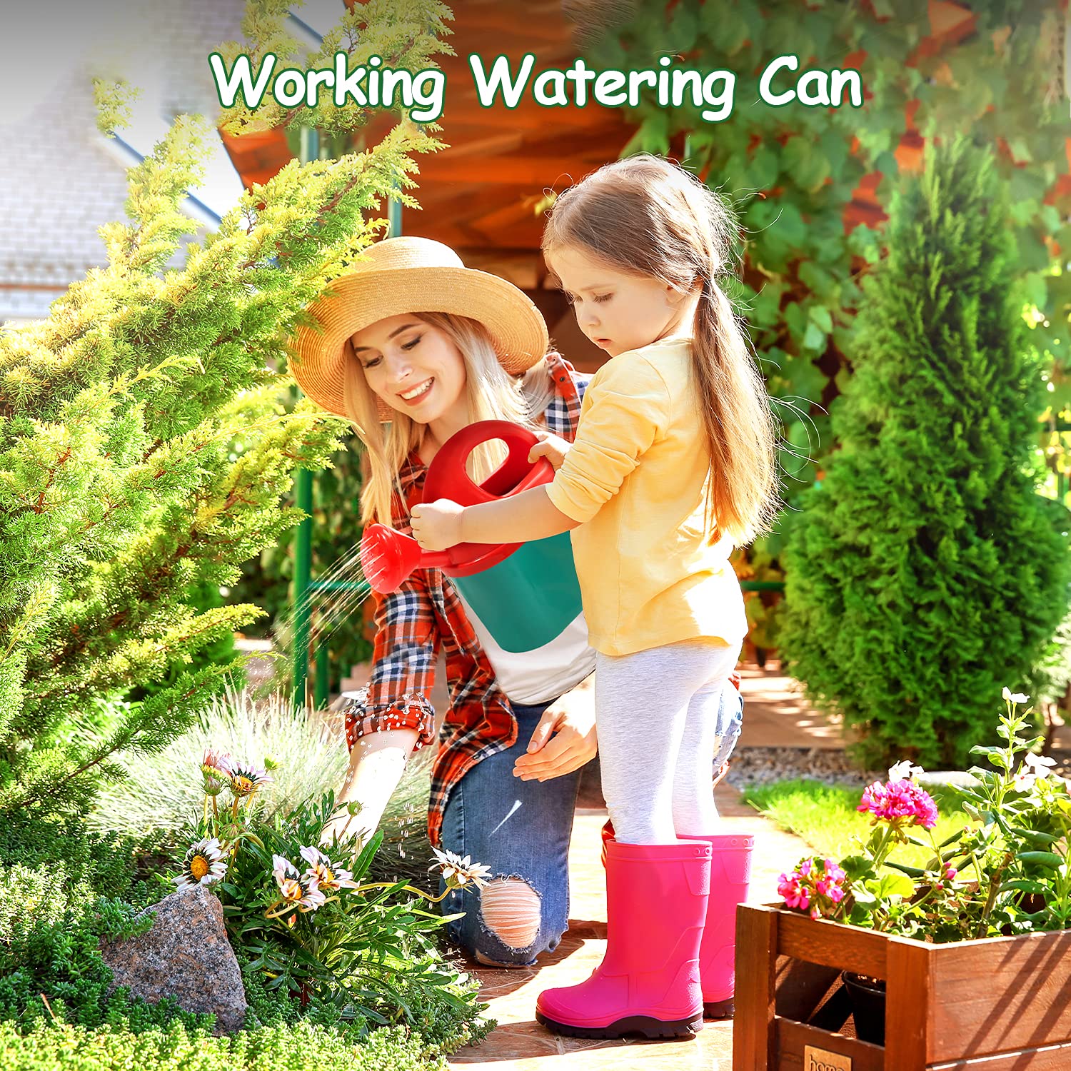 Indoor and outdoor garden play with CUTE STONE tools