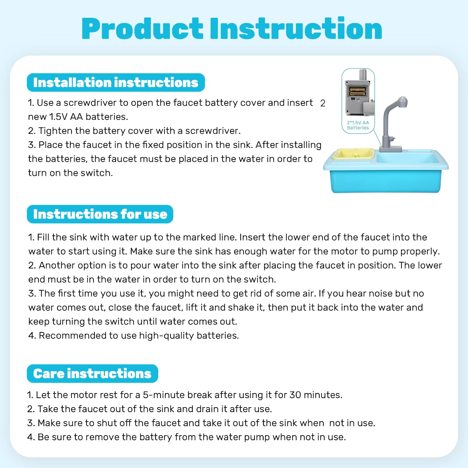 Play detergent accessory included with CUTE STONE kitchen toy