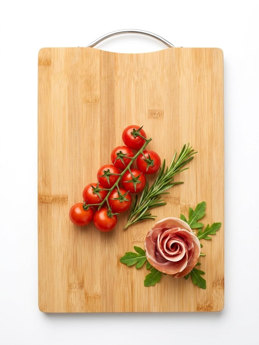 handmade bamboo board ideal for serving charcuterie