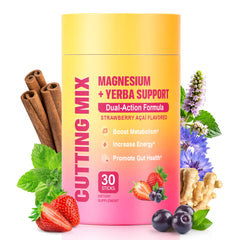 Cutting Drink Mix Strawberry Acai single serve packet
