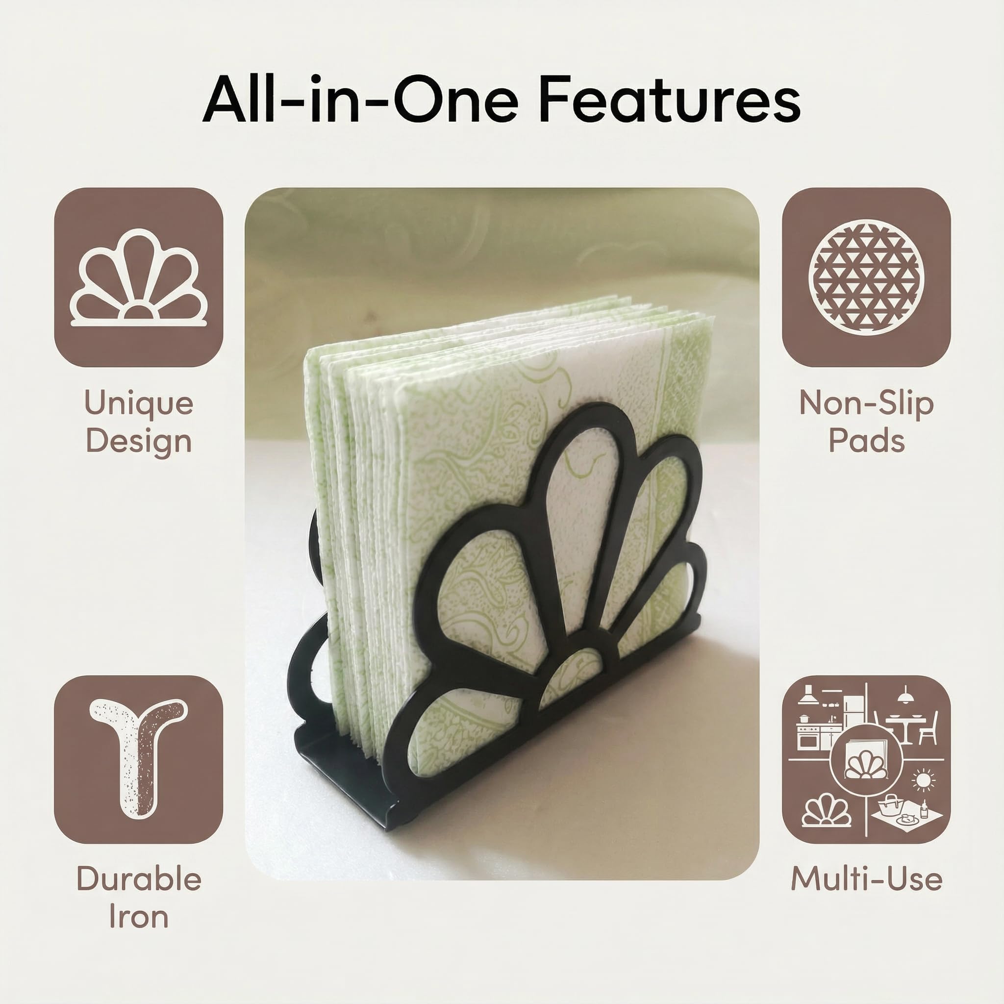 Open-slot floral design enables one-handed access