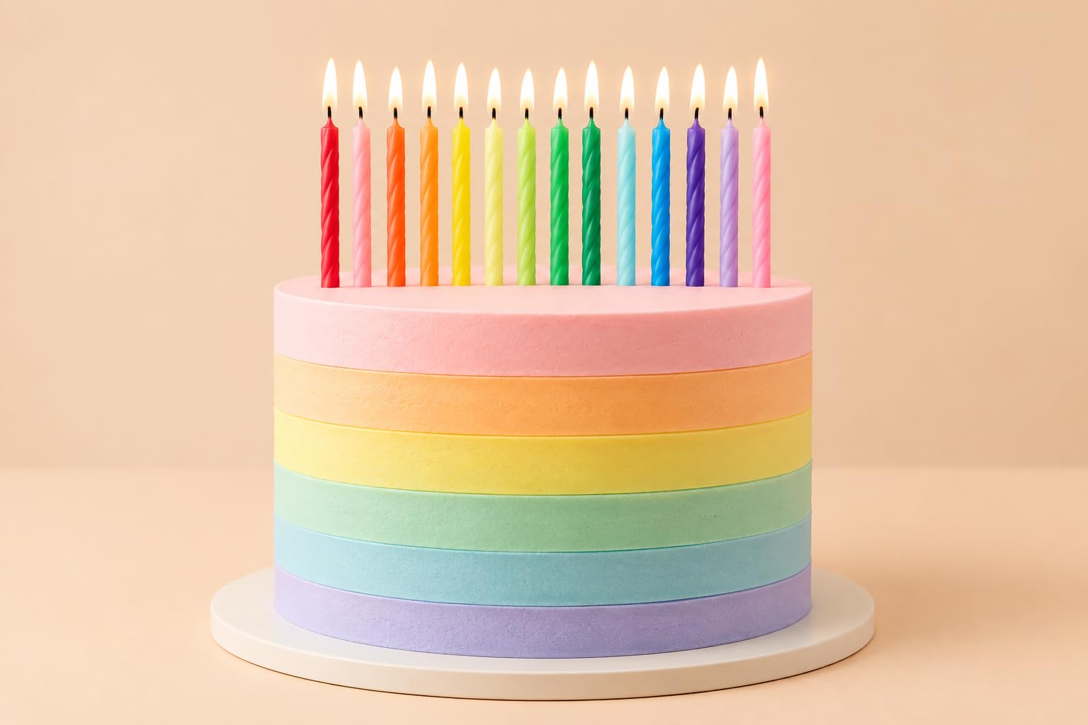 Vibrant color mix matches cake themes and party decor