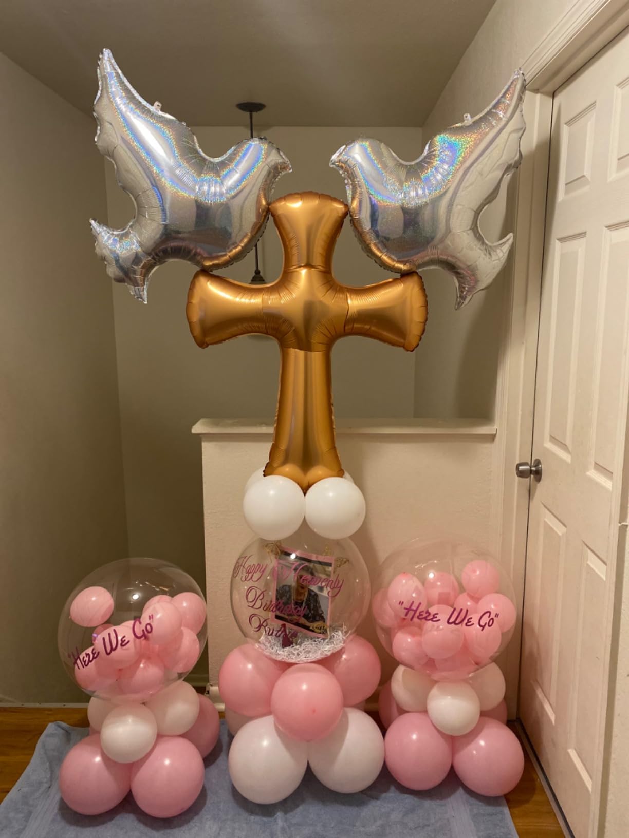 CYMYLAR 10 meter ribbon included with foil balloon set