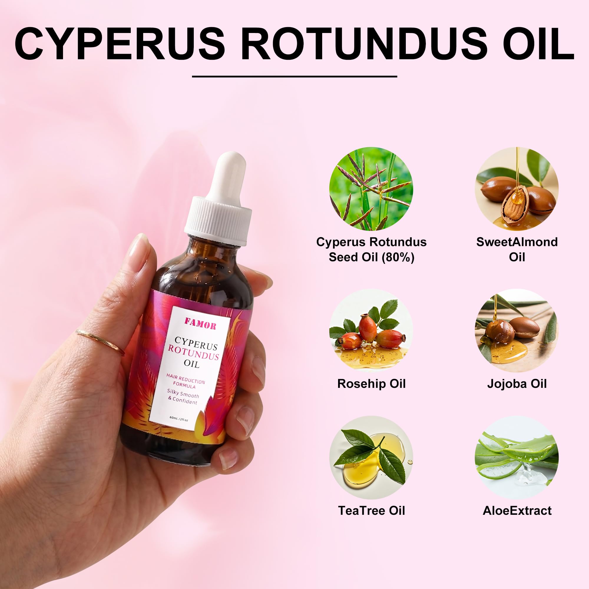 Cyperus Rotundus Oil 2-0fl-oz bottle