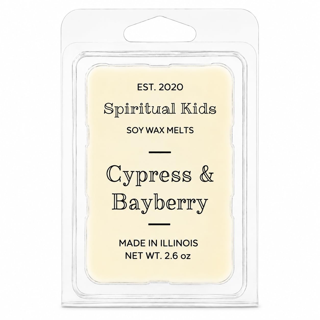 Cypress & Bayberry soy wax melts six 1-inch cubes