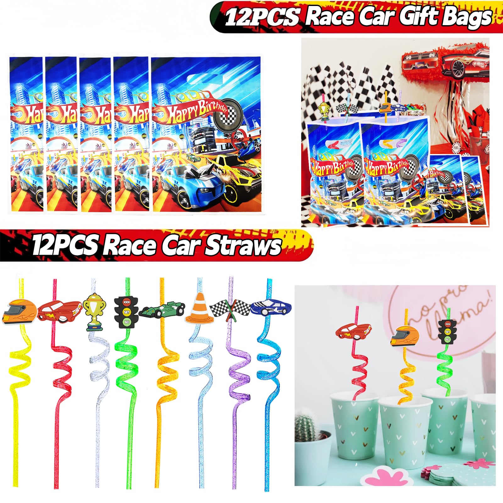 Key chains included in the race car set